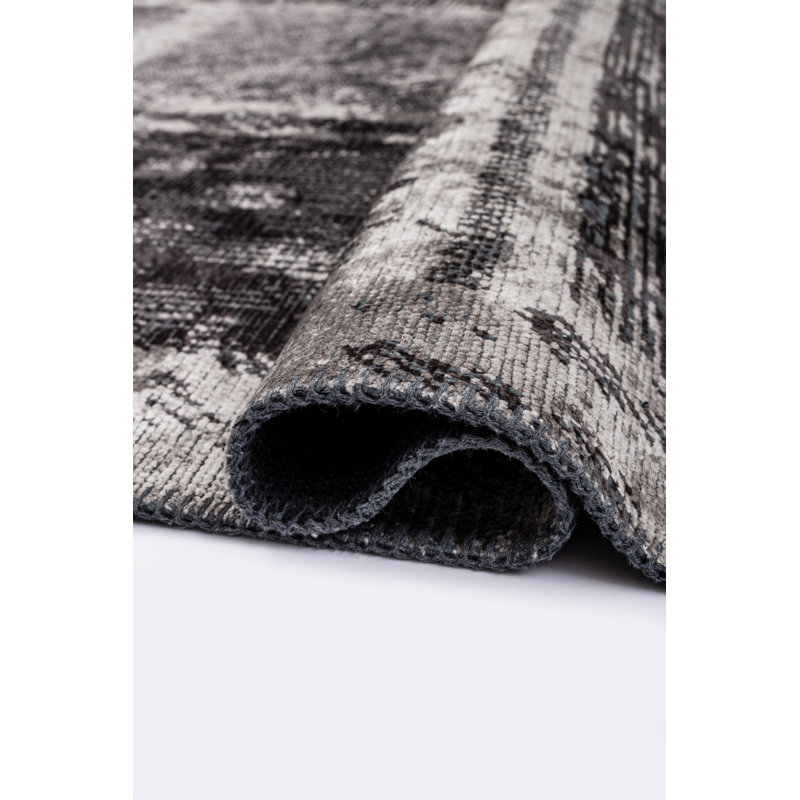 Rapture Gray Abstract Luxury Area Rug, Rectangle 7'10" x 11'2"
