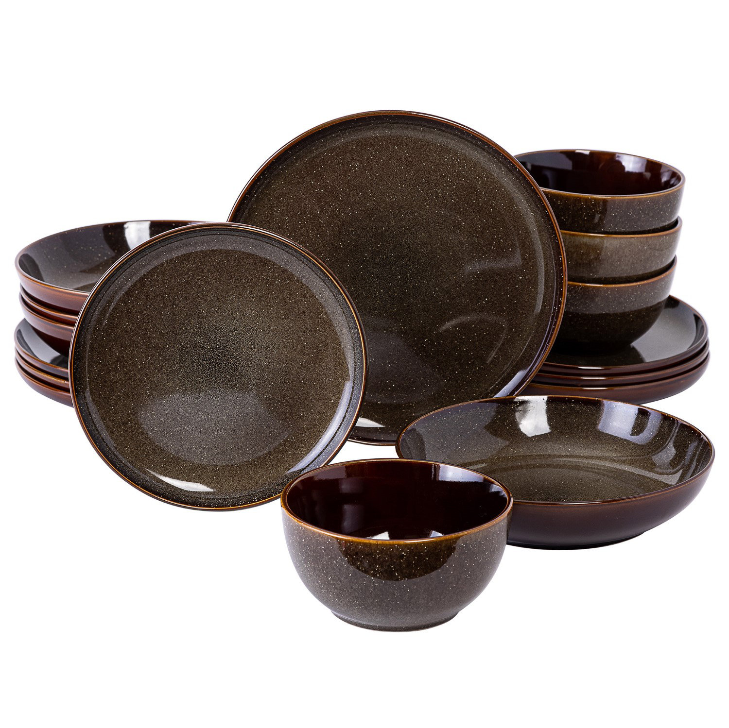 Gibson Elite Edwina 16 Piece Doible Bowl Dinnerware Set & Reviews Wayfair