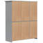 Douberly Wardrobe "BODO" 146x53,5x173 cm Solid Wood Pine-727971980