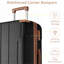 Ensembles de bagages 3 pièces, valises rigides durables en ABS 20/24/28 pouces-130603787