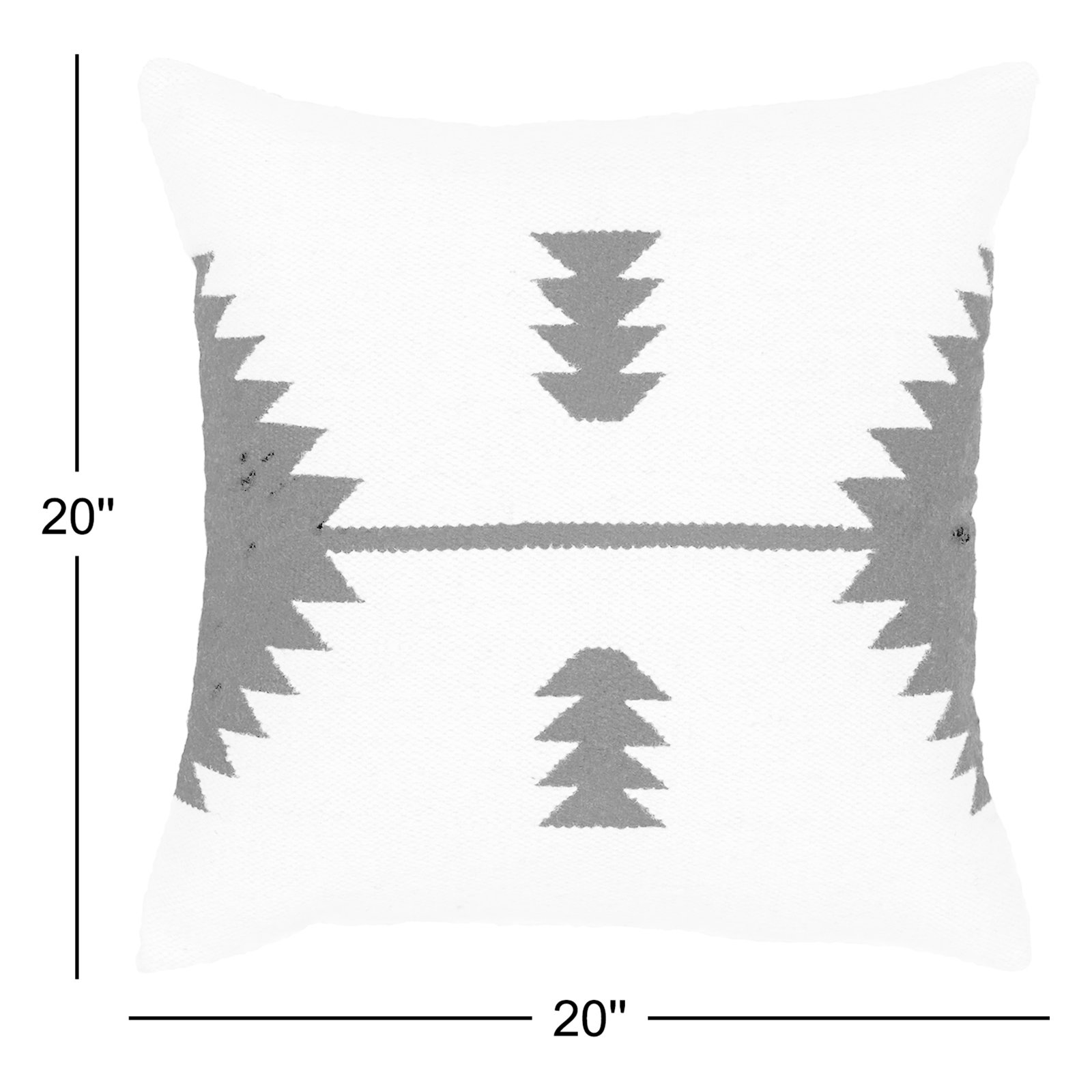 Jude Geometric Cotton Throw Pillow, Down