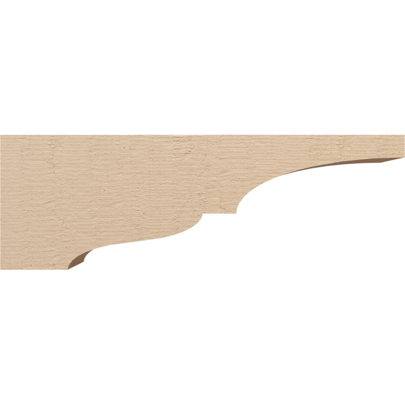Bois de cèdre brut Asheboro, grain de bois TimberThane Corbel, apprêté brun clair, H 12 po x l 6 po x P 36 po
