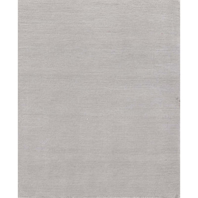 Contemporary Hand Knotted Wool Area Rug in Gray