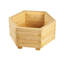 Ensemble de pots à fleurs en bois 3 pièces Laigha