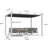 PURPLE LEAF 10' X 12' Outdoor Retractable Pergola with Sun Shade Canopy Cover White Patio Metal Shelter for Garden Porch Yard BBQ Beach Gazebo Grape Trellis Pergola, Gray-110725163