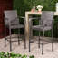 Paire de tabourets de bar modernes gris