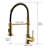 Kitchen Faucet With Pull Down Sprayer, Single Handle Single Lever Kitchen Sink Faucet