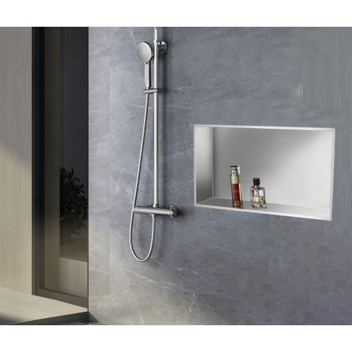 DecoMust Stainless Steel Rectangular Recessed Shower Niche & Reviews ...