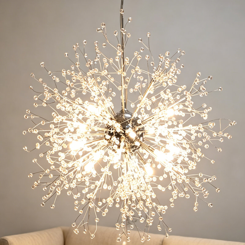Alliee 8-Light Unique Crystal Chandelier with 8 Bulbs Included