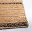 Tapis en jute / coton rayé brun en fibres naturelles Dequawn-1908025347