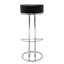 Wooden Upholstered Counter Stool with Metal Frame