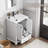 24" Single Sink Bathroom Vanity Base Only, Painted Surface, Soft-Close Doors-116272783