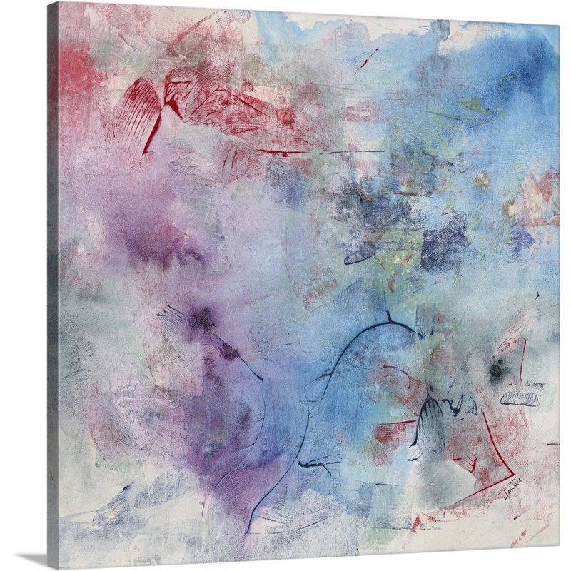 «Fun and Games I», peinture sur toile, H 24 po x l 24 po x P 1,25 po, Toile tendue