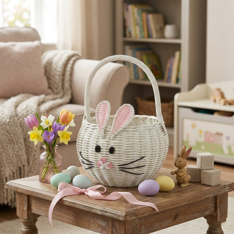 Panier en osier Bunny