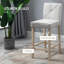 Ensemble élégant de 2 tabourets de bar rembourrés avec des pieds en bois robustes pour la décoration intérieure