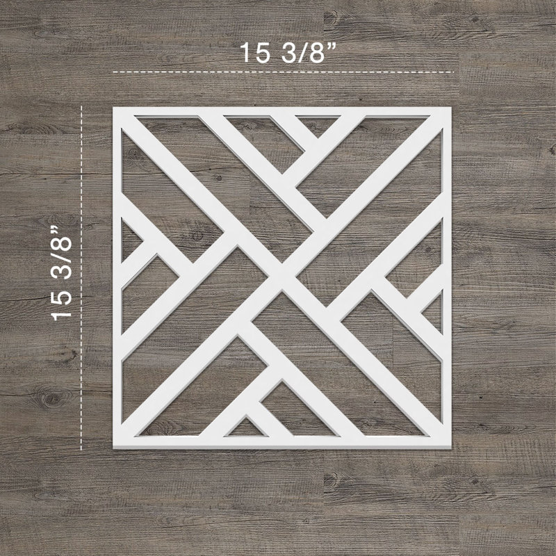 Panneaux muraux décoratifs Killeen, H 15,375 po x l 15,375 o x P 0,375 po