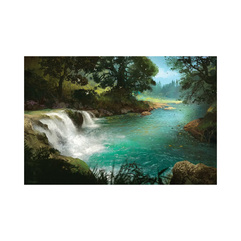 Stream by Ferdinand Ladera - Wrapped Canvas Print, 20.32cm H x 30.48cm W x 1.905cm D