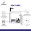 500 mm Wall Mounted Single Vanity with Integrated Resin Basin-49331997