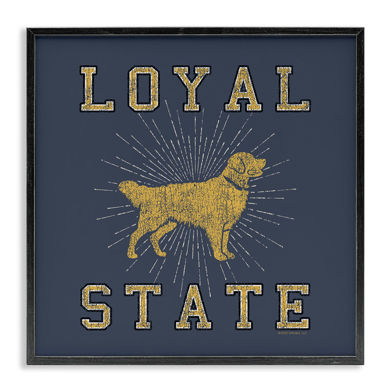 Art de la giclée de l'Université Loyal par Spirit Animals / Life Is High, Giclée encadrée noir minuit, H 24 po x l 24 po