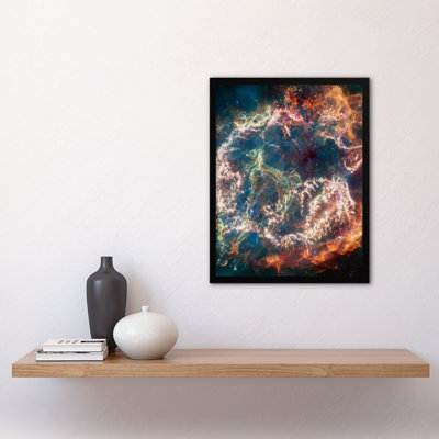 NASA James Webb Space Telescope Never-Before-Seen Details In Cassiopeia A - Single Picture Frame Print