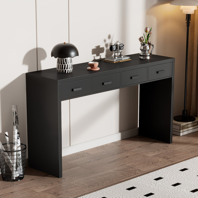 Modern Minimalist Console Table,Entryway table, Black