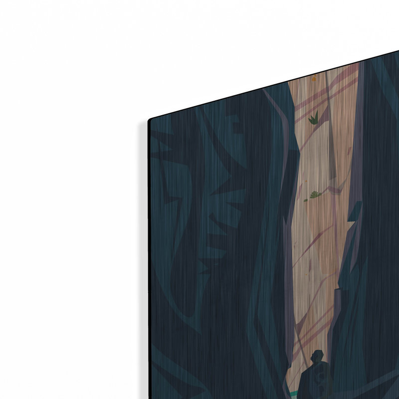 «Adventure Awaits» par Omar Escalante, art mural en métal, H 24 po x l 16 po