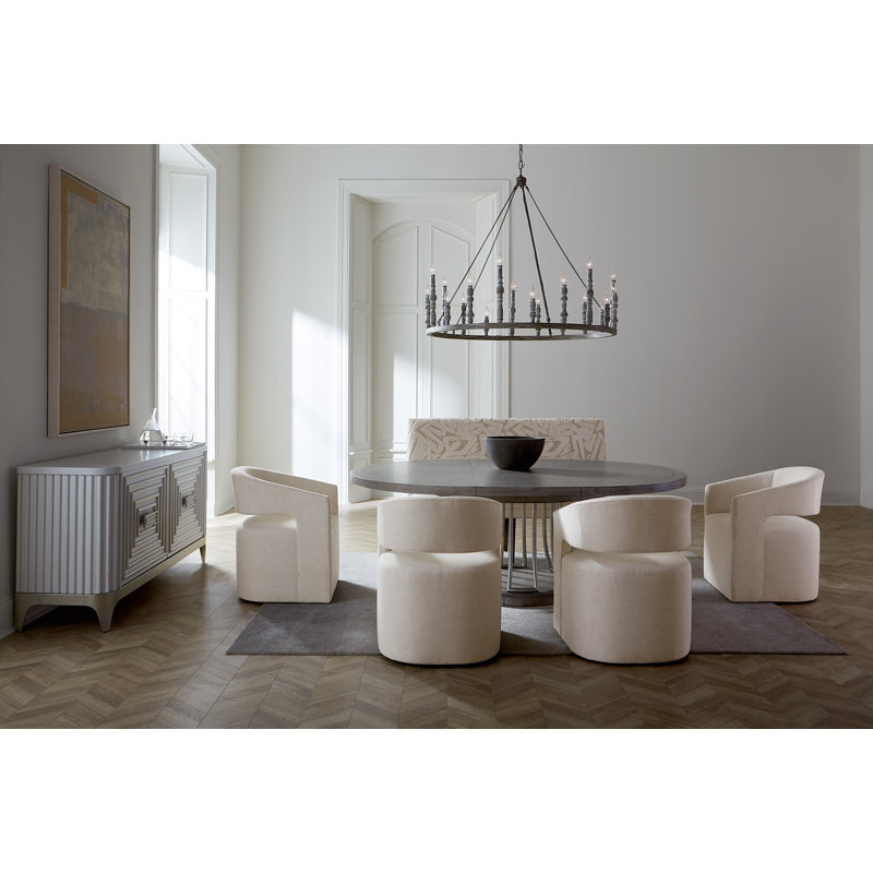 Nova Barrel Chair, Stationary, 9930 Driftwood