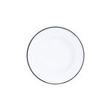 Vintage Raised Salad Plates, Black Rim