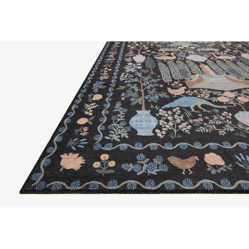 Tapis intérieur / extérieur rectangulaire Sarosh, Rectangle 4 pi 11 po x 8 pi 2 po