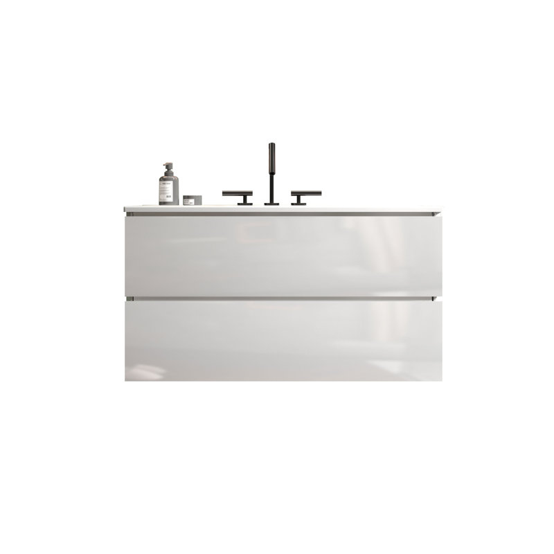 Bernfel Wall-Mounted Bathroom Vanity with Sink