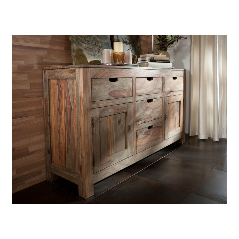 Nature 140cm Solid Wood Sideboard