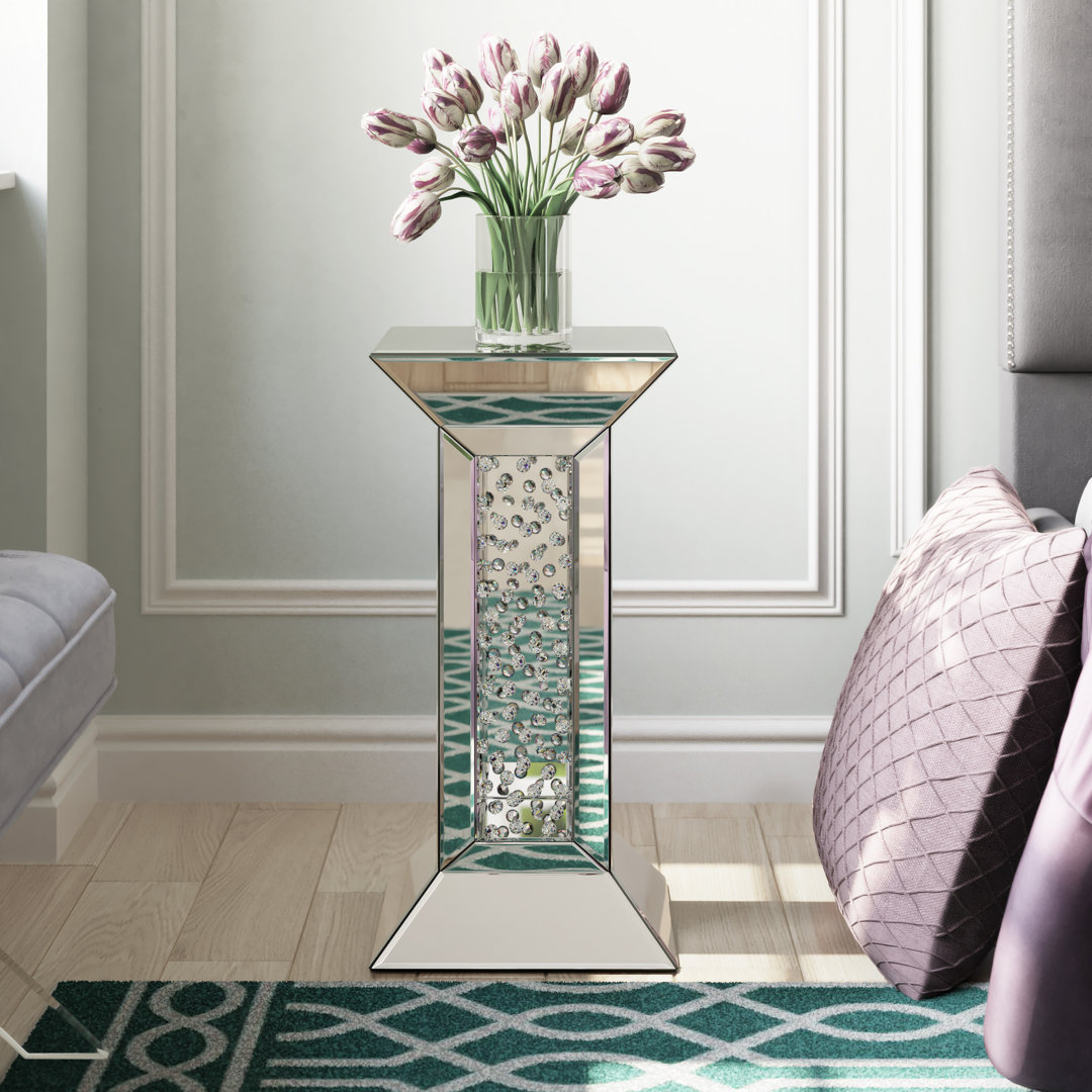 Stonebraker Glass Top End Table Willa Arlo™ Interiors