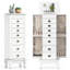 Armoire à bijoux avec rangement pour boîte de rangement en bois-1493936579