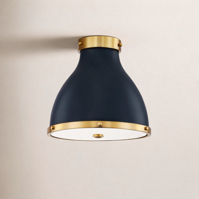 Painted No. 3 2-Light Flush Mount