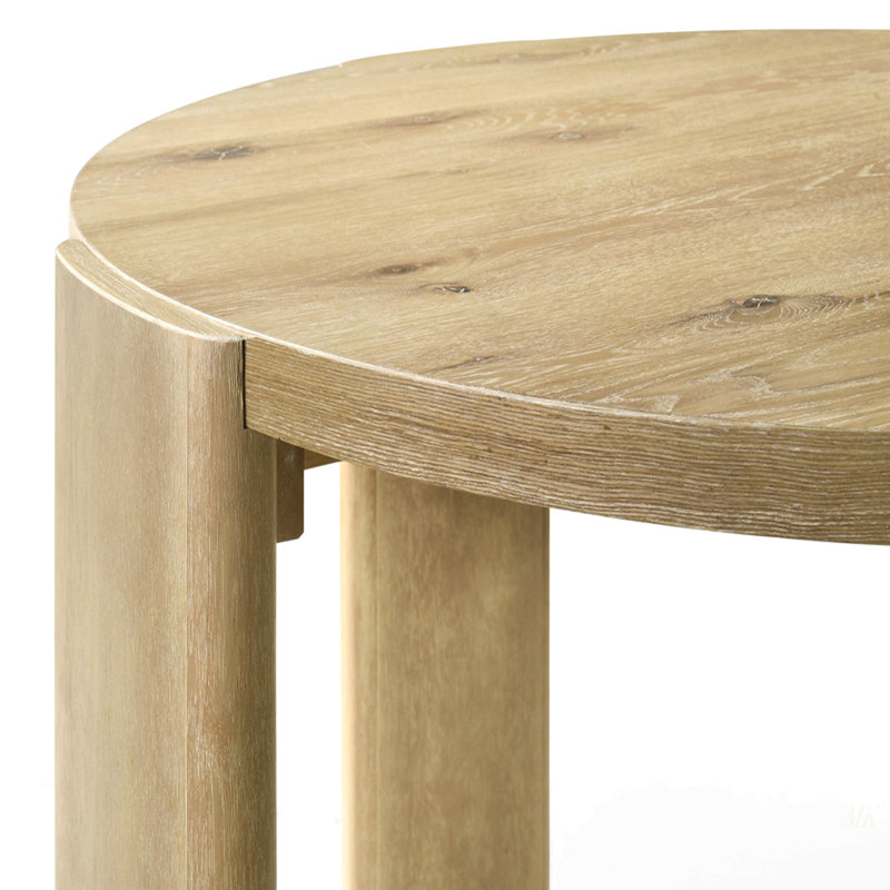 Table de salle à manger ronde 47 "Bruno Oak Finish