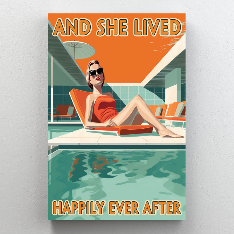 «Pool And She Lived Happily Ever After», H 36 po x l 24 po x P 1,25 po