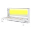 Lit escamotable simple avec lumière DEL intégrée, transformable en armoire-481524246