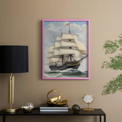 NAUTICAL Series LXI, reproduction encadrée - bois massif