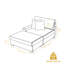 Chaise longue modulaire rembourrée en velours côtelé beige avec accoudoirs et coussins décoratifs-1679671580-1679671554