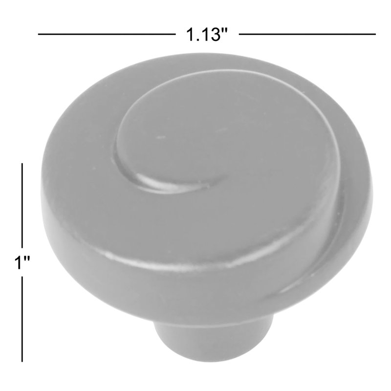 Poignée champignon 1 1/8" diamètre multipaquet Classic, Bronze huilé