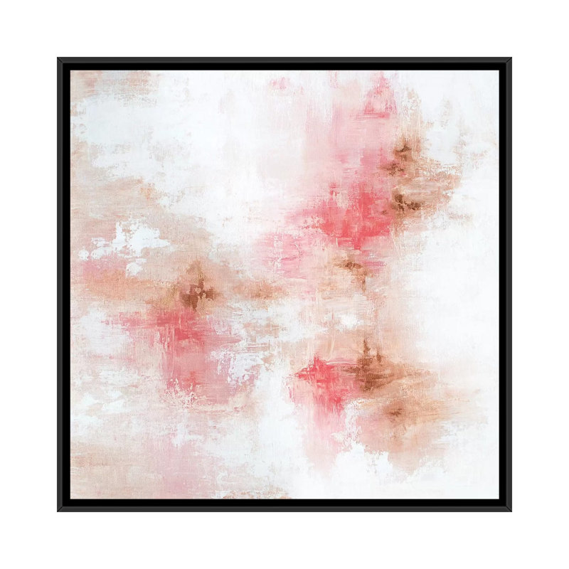 Rose Gold - Print on Canvas, Black Framed, 66.04 cm H x 66.04 cm W