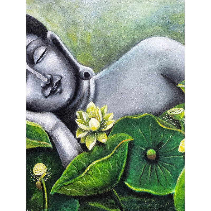Le sommeil divin | Acrylique sur toile | Peinture de Gayatri Mavuri