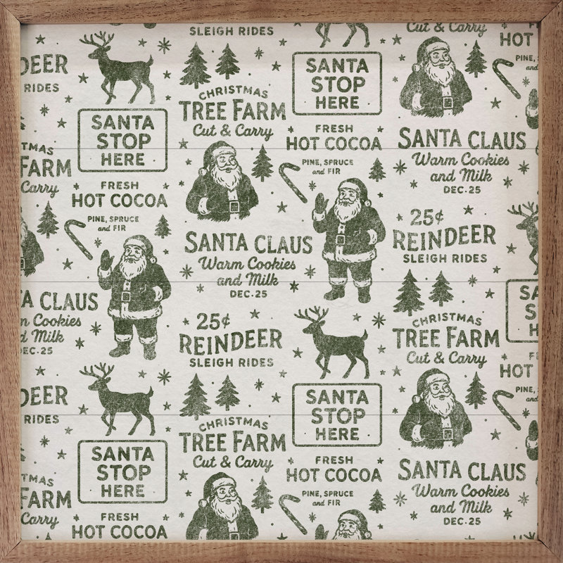 Motif de Noël blanc, Vert