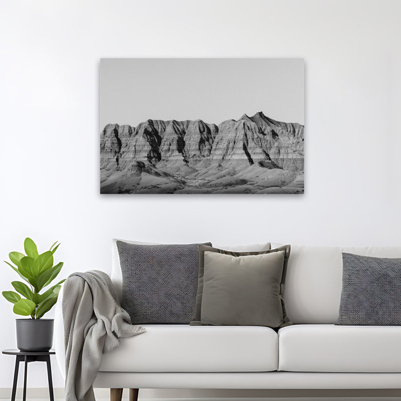 Contemporary Badlands BW, H 48 po x l 32 po