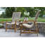 Chaise de patio en teck Demetri