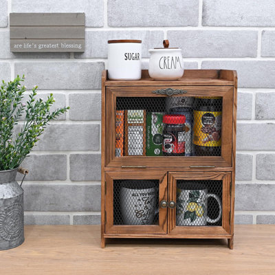 Wooden Countertop Potato, Onion, And Garlic Storage Bin Box, Fruit And Vegetable Organizer, Kitchen Pantry Cabinet, Wooden Bread Box With Magnetic Doo -  One Allium Way®, B0F50F66A2E64935B5C7A91ABE45BB1C