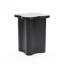 Table d'appoint 20,3 po H noire avec motif en forme de pétale