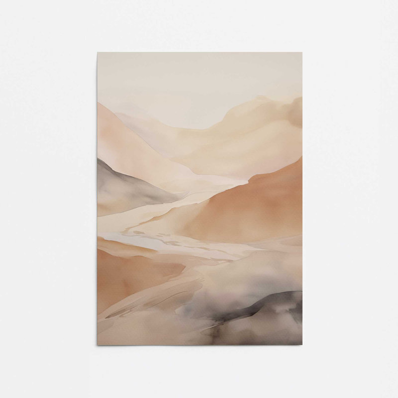 Grey Skies and Copper Peaks, Paper, 24" H x 18" W