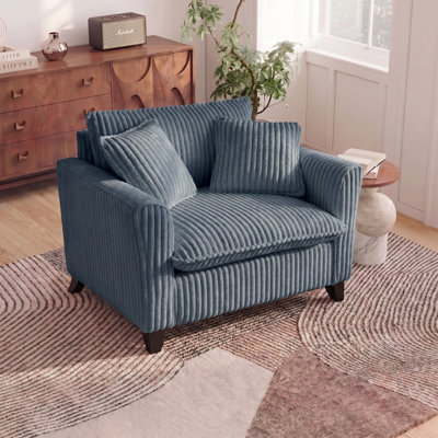 Fauteuil paresseux peu encombrant avec dossier, coussin de siège moelleux et accoudoirs doubles, convient au salon, au balcon de la chambre à coucher, facile à assembler