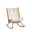 Chaise berçante d'extérieur Rosella Hyrum avec rotin en PE et haut dossier-974046942-974046937